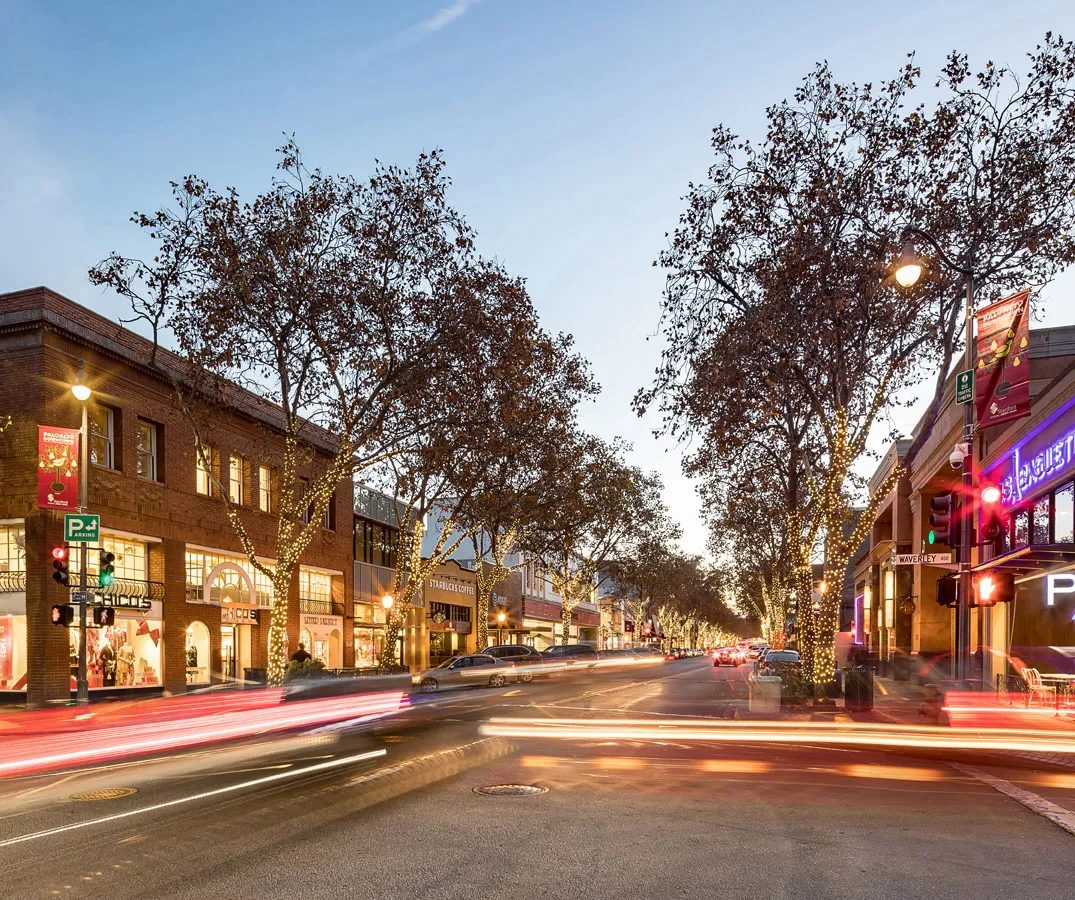 downtown Palo Alto